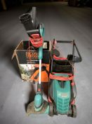 A Bosch electric mower,