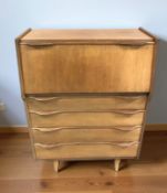 An oak Jaycee extending oval dining table,