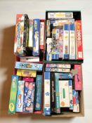 A large quantity of modern puzzles, children's games,