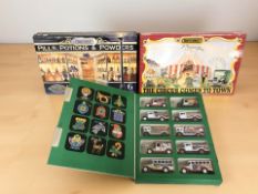 Three die cast vehicle box sets comprising Cameo 'Unilever' collection, Matchbox 'Pills,