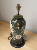 A Moorcroft Gustavia Augusta table lamp, height 37 cm.
