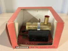 A Mamod SE.1A steam engine, in box.
