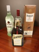 A bottle of Dewar's true scotch whisky aged twelve years, 1L, in carton,