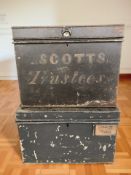 Two 19th century deed boxes.