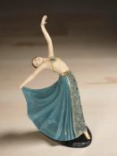 A Fieldings Crown Devon collector's club figure 'The Dancer', limited edition of 500, height 30 cm.