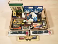 A collection of mainly boxed die cast models including Corgi, Lledo, etc.