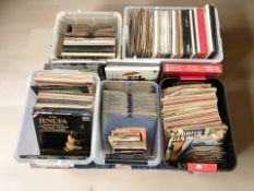 A very large quantity of vinyl LP records,