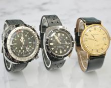 A gent's stainless steel Mortima Super Datomatic automatic calendar wristwatch,