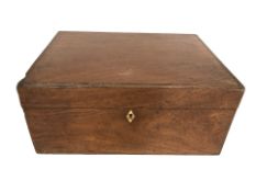 A Victorian mahogany writing box