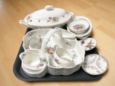 A group of porcelain including Minton Marlow twin handled tureen,