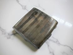 A silver cigarette case, Chester 1930 CONDITION REPORT: 92.