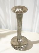 A loaded silver trumpet vase, London marks, height 20.5 cm.