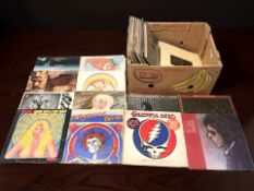 Vinyl LP records to include Van Morrison, Grateful Dead, Bob Dylan, Neil Young, James Taylor,