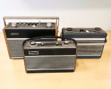 Two vintage Hacker radios and a Roberts radio