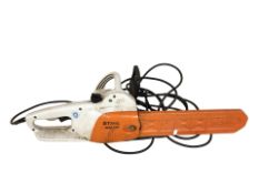 A Stihl MSE 140 electric chain saw