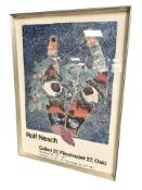 A Danish advertising gallery print 'Rolf Nesch', 48 cm x 67 cm.