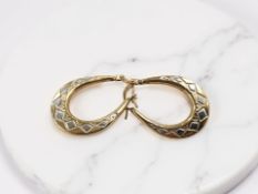 A 9ct gold synthetic sapphire ring, size O CONDITION REPORT: 3.