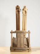 A group of adjustable easels.