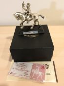 A Royal Hampshire die cast silvered metal figure of a 21st (Empress of India's) Lancers, 1905,