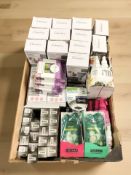 A quantity of beauty products, hair trimmers, etc.