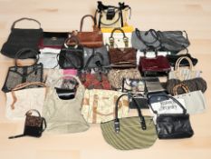 Approximately twenty nine lady's handbags including Trussardi, Smith & Canova, Josef Seibel,