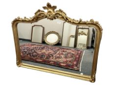A Regency style gilt framed mirror, 101 cm x 127 cm.
