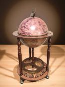 A globe drinks trolley, height 88 cm.