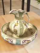 A Middleport Pottery wash jug and basin