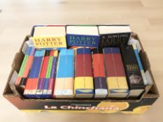 A collection of Harry Potter volumes.