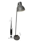 A Bosch multi surface floor cleaner and a metal standard lamp.