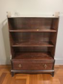 A Stag waterfall bookcase,