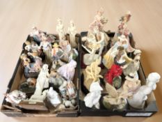 Assorted figurines including Juliana Collection.