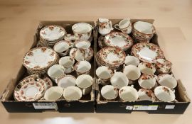 A large quantity of late Victorian Wellington tea china.