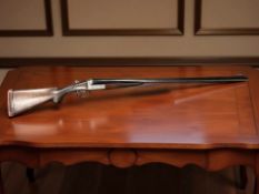 A W R Pape of Newcastle Upon Tyne 12 bore shotgun, side by side, 3'' chambers, 3489.
