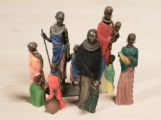 A group of Soul Journeys Maasai figurines
