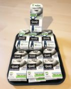 Approximately twenty five packs of Wilkinsons Sword razors.