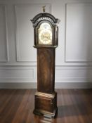 A 19th century and later mahogany eight day longcase clock,