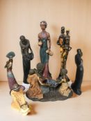 A group of Soul Journeys Maasai figurines