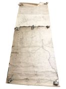 A group of 19th and early 20th century rolled maps of North-East interest including Ponteland,