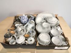 A quantity of Japanese export tea china, German porcelain dinner service, other ceramics.