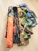 A quantity of fishing equipment.