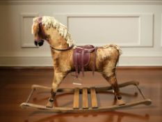 A reproduction rocking horse,