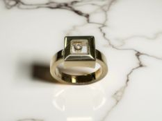 A Chopard 18ct gold 'Happy Diamonds' ring,