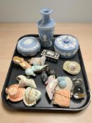 Two Wedgwood jasperware trinket boxes,