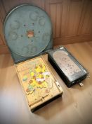 A Mills Novelty company Chicago official pin table pin ball game together with two further similar