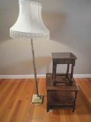 A reproduction lamp table,