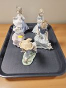 Five Nao figures of children