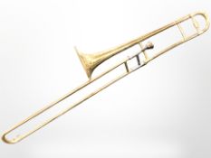 A York USA brass trombone numbered 188077