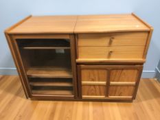 A G-plan teak entertainment cabinet,