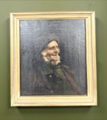 Dutch School : Portrait of an elderly gentleman, oil on canvas,